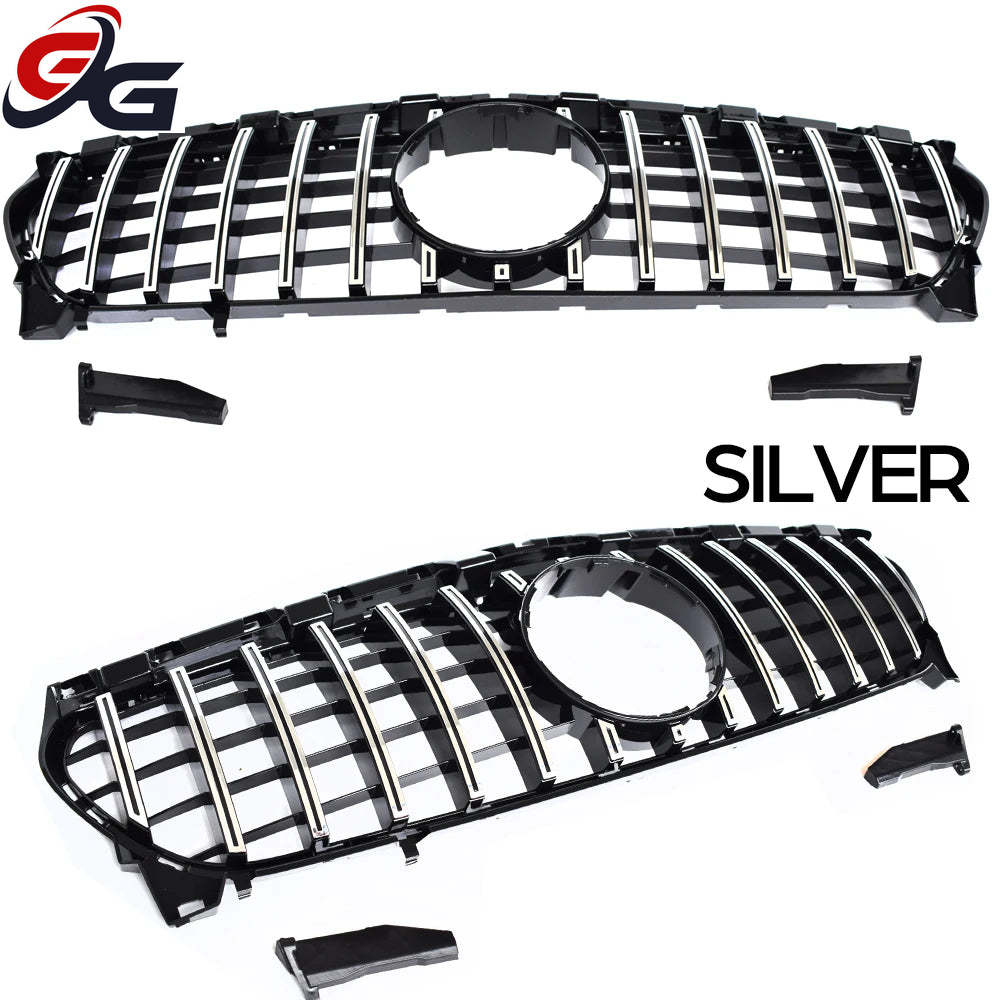 W117 Front Bumper Racing Grill Replacment for Mercedes Benz CLA Class 4-Door Coupe C117 & 5-Door Shooting Brake 2013-2018 CLA 45