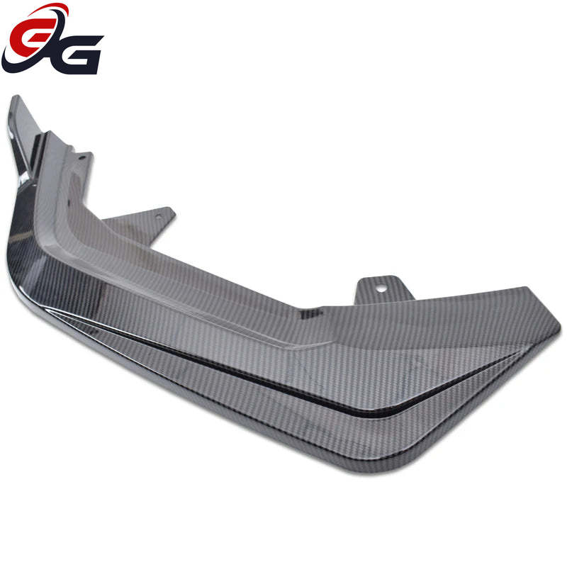 JDM Style Gloss Black & Fake Carbon PP Plastic Front Bumper Lip & Rear Bumper Diffuser for Honda Civic 11th FE Sedan 2021 - ?