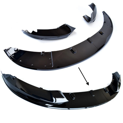 F32 MP-look Black Bumper Lip Chin Spoiler for BMW 2014 - 2020 F33 4-series Convertible & F36 Gran Coupe (M Sport Bumper Only)