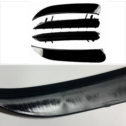 Gloss Black Rear Bumper Splitter Canards for Mercedes CLA Class C117 X117 W117 CLA45 & ANG Package 2013 - 2015