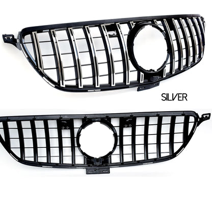 Black Silver Replacement Front Bumper GTR Grille Fit For Mercedes GLE Class C292 W292 Coupe 2015 - 2019, Not for GLE63 AMG