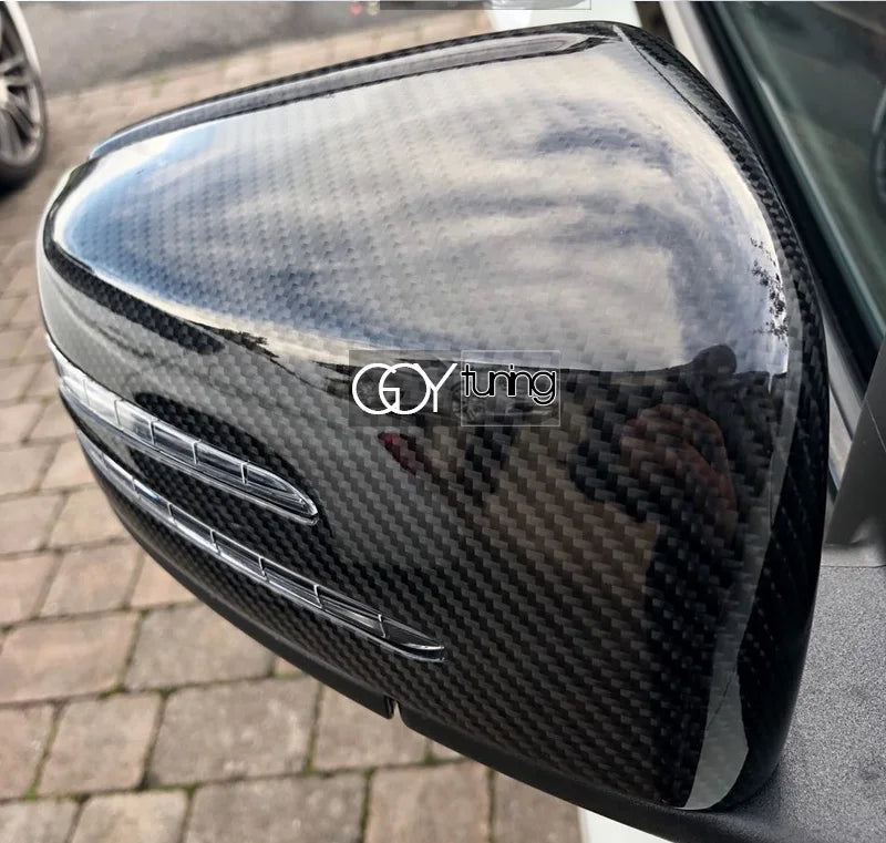 Carbon Fiber Side Mirror Caps for Mercedes A B CLA C E S CLS GLA GLK W176 W246 W117 C117 X117 W204 W207 W212 W218 W221 X156 X204