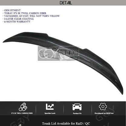 Carbon Fiber Rear Trunk Spoiler Duck-tail Deck Wing for BMW G02 X4 F98 X4M (2019 - 2024)