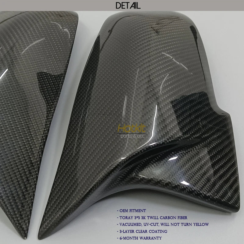 Carbon Fiber Mirror Covers for BMW 1 2 3 4 Series X1 F-series F20 F21 F22 F23 F30 F31 F34 F32 F33 F36 E84, Not for M3 M4