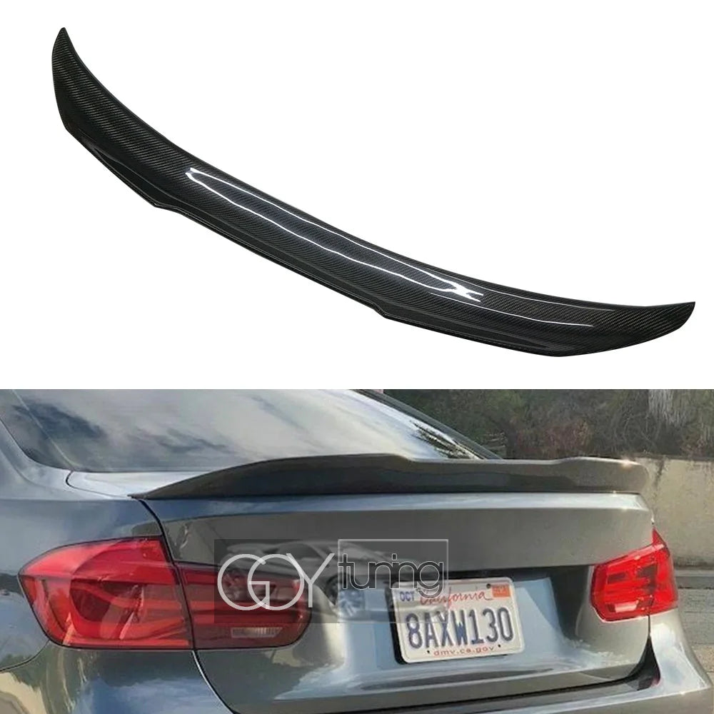 3*3 3K Carbon Fiber Rear Spoiler Trunk Wing Duck-tail for BMW F30 3 Series (2012 - 2018) & F80 M3 2015 - 2019