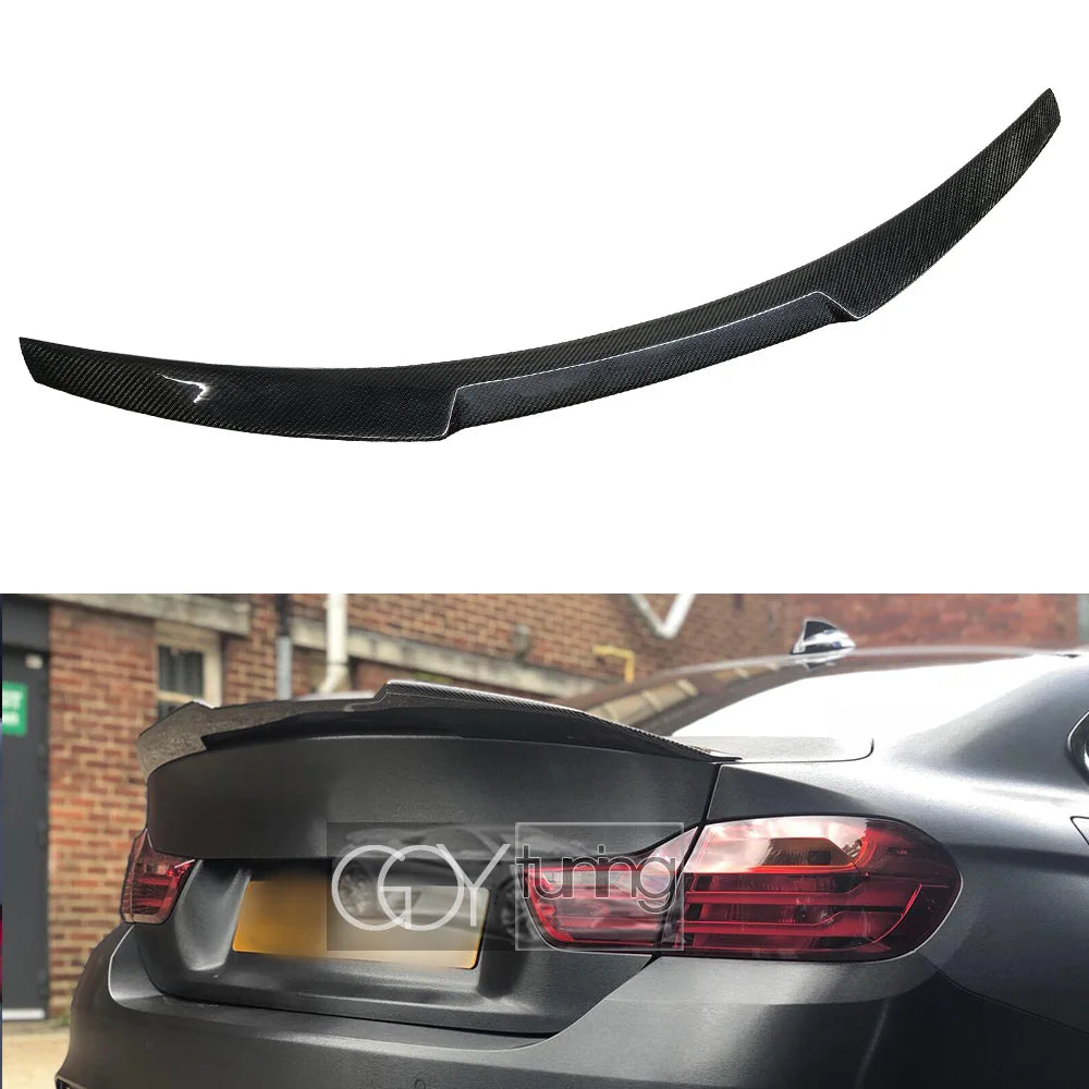 3*3 Carbon Fiber Rear Trunk Spoiler Deck Lid Wing for BMW F82 M4 2-Door Coupe (2015 - 2019) Only