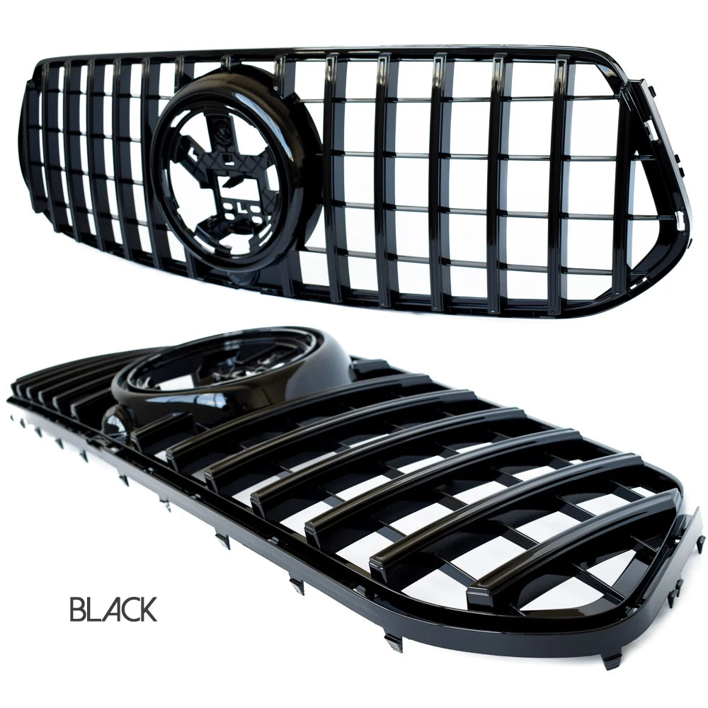 Black Silver Replacement Front Bumper GTR Grille Fit For Mercedes GLE Class W167 SUV C167 Coupe 2020 - 2022, Not for GLE63 AMG