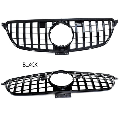 Black Silver Replacement Front Bumper GTR Grille Fit For Mercedes GLE Class C292 W292 Coupe 2015 - 2019, Not for GLE63 AMG