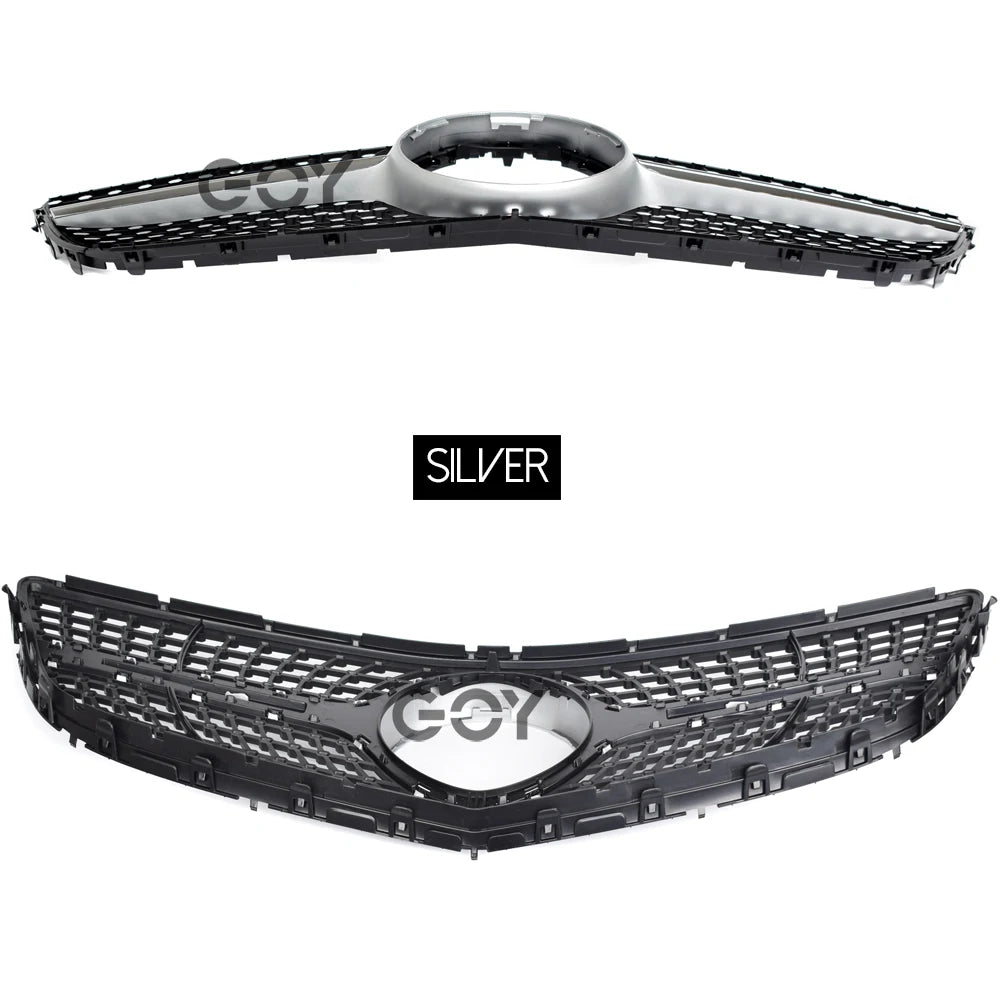 Black Replacement Bumper Grille Diamonds Type For Mercedes E Class  Facelifted A207 Cabrio C207 Coupe 2014 - 2016 E300 E350 E400