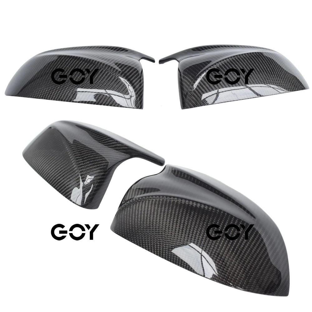 Glaze Carbon Fiber Door Side Mirror Cover Casing Caps for BMW X3 X4 X5 X6 X7 2018 - 2022 G01 G02 G05 G06 G07