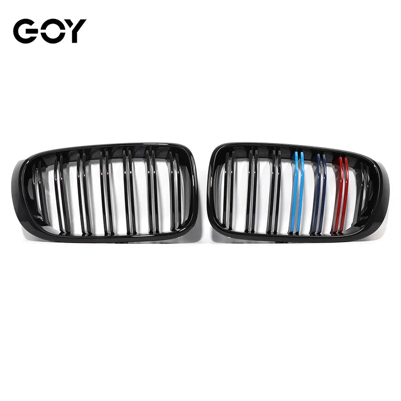 X4 F26 Grille. Glossy M-coloured Front Bumper Black Grill for BMW Facelifted X3 F25 LCI 2014 - 2018, X4 F26 2015 - 2018