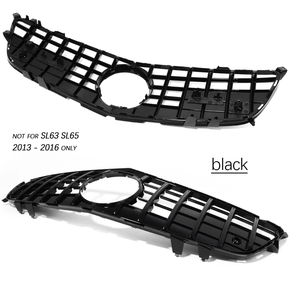 Replacement Front Bumper Radiator Grille GTR for Mercedes SL Class Pre-facelifted R231 Roadster 2013 - 2016 (Not for SL63 SL65)