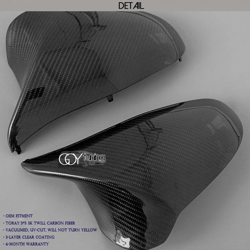 F82 Carbon Fiber Mirror Covers, F80 Door Mirror Covers for BMW M3 M4 F80 F82 & F83, Great Fitment UV Cut