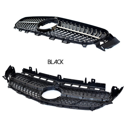 ABS Black Silver Replacement Diamonds Grille Fit For Mercedes E Class W213 S213 A238 C238 2017 - 2019 (for ANG Package Only)