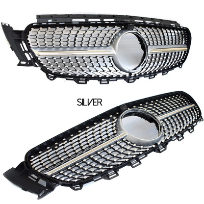 ABS Black Silver Replacement Diamonds Grille Fit For Mercedes E Class W213 S213 A238 C238 2017 - 2019 (for ANG Package Only)