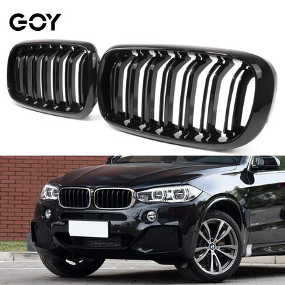 X5 F15 Grill, Piano Black Bumper Kidney Radiator Grille for BMW 2014 - 2018 X5 F15 X5M F86, X6 F16 X6M F86 2015 - 2019