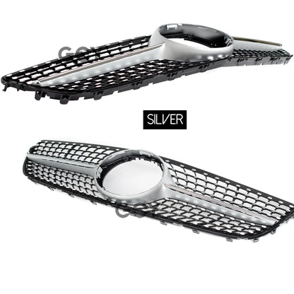 Black Replacement Bumper Grille Diamonds Type For Mercedes E Class  Facelifted A207 Cabrio C207 Coupe 2014 - 2016 E300 E350 E400