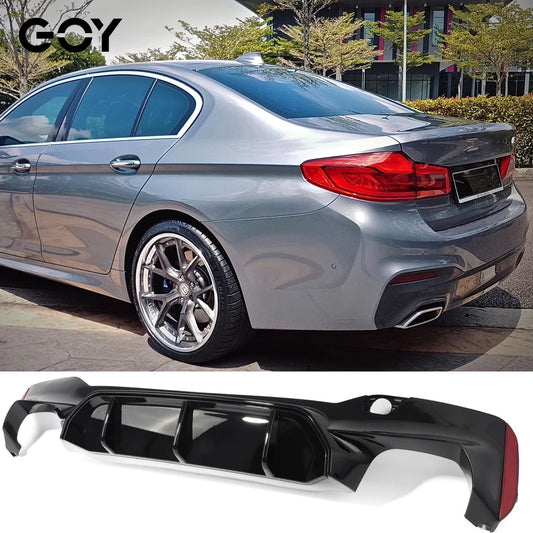 G30 Black Diffuser for BMW G31 5-serioes & F90 M5 Pre-LCI 2017 - 2019 540i 535d 530i 530d 550i M Sport Bumper Only