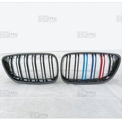 Gloss M Front Bumper Kidney Radiator Grille for BMW 2013 - 2019 F22 2-series Coupe, F23 Convertible (Also Fit for F87 M2)