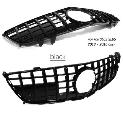 Replacement Front Bumper Radiator Grille GTR for Mercedes SL Class Pre-facelifted R231 Roadster 2013 - 2016 (Not for SL63 SL65)