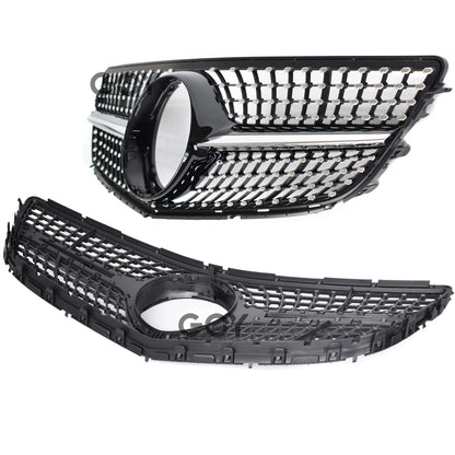 Black Replacement Bumper Grille Diamonds Type For Mercedes E Class  Facelifted A207 Cabrio C207 Coupe 2014 - 2016 E300 E350 E400