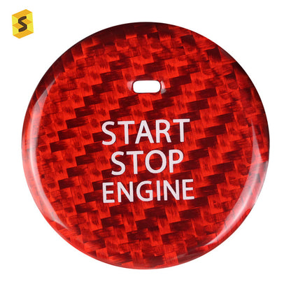 Carbon Fiber Ignition Push-Start Button Trim for Mazda CX-30 (2020+)