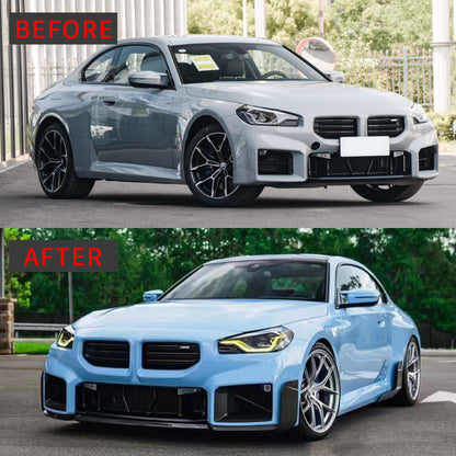 MP-Style Front Lip Spoiler for BMW M2 G87 (2023 - 2026), Glossy Black