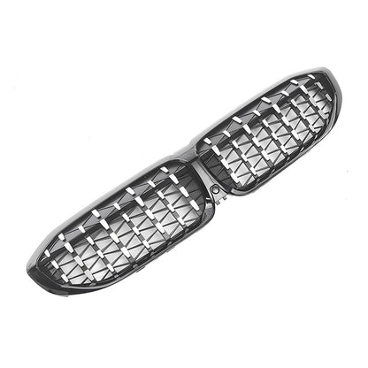 Meteor Front Grille for BMW 3 Series G20 (2020 - 2022), Glossy Black & Semi-Silver