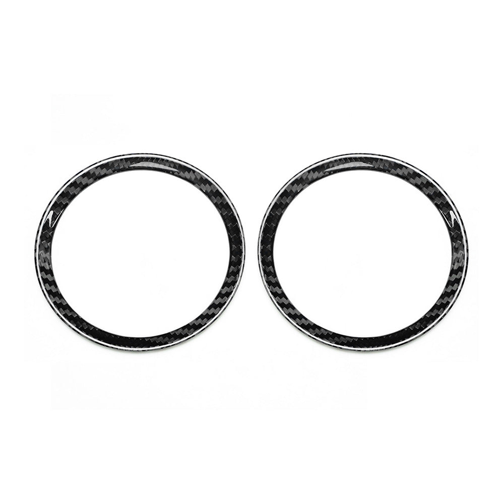 Real Carbon Fiber Door Speaker Grille Frame Trim for MINI / MINI R56