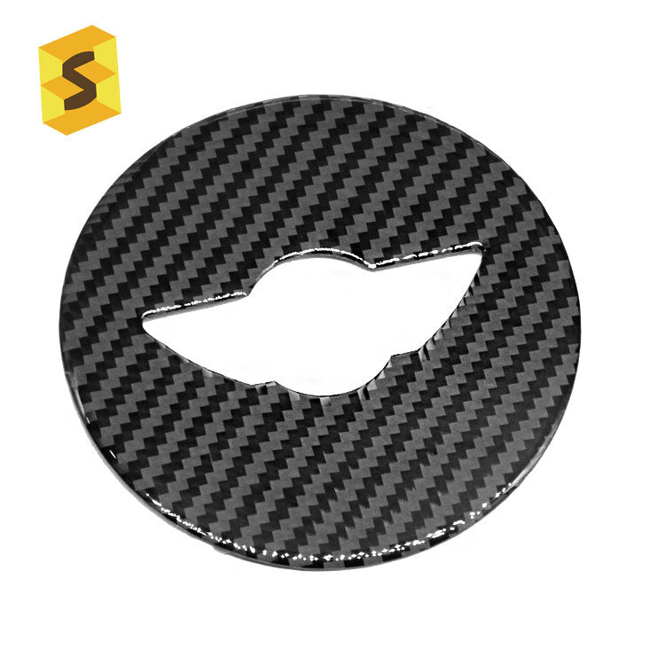Real Carbon Fiber Steering Wheel Trim for MINI