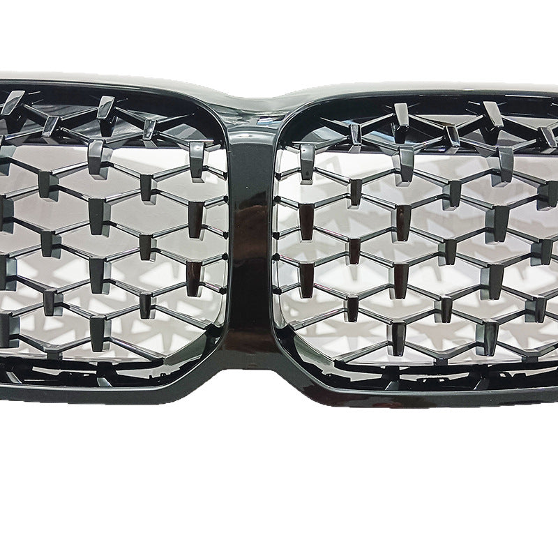 F40 Front Bumper Grill, Gloss Black Diamonds Radiator Grille for BMW 1 Series F40 Hatchback (2020 - 2024) (without LED)