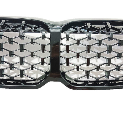 F40 Front Bumper Grill, Gloss Black Diamonds Radiator Grille for BMW 1 Series F40 Hatchback (2020 - 2024) (without LED)