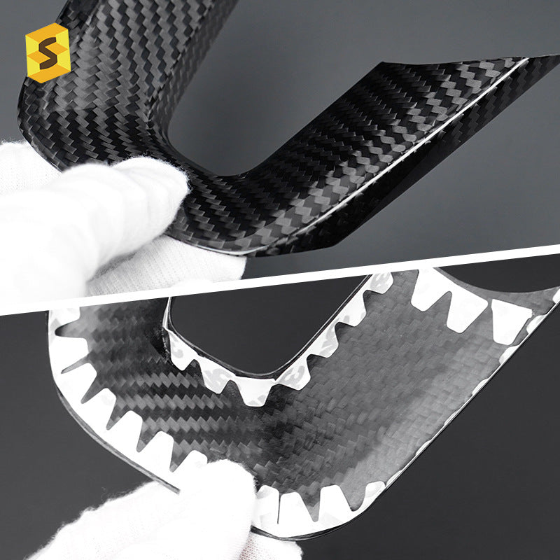 Real Carbon Fiber Steering Wheel Lower Trim for Dodge Durango (2015 - 2023)