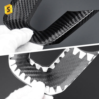 Real Carbon Fiber Steering Wheel Lower Trim for Dodge Durango (2015 - 2023)