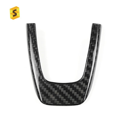 Real Carbon Fiber Steering Wheel Lower Trim for Fiat 500
