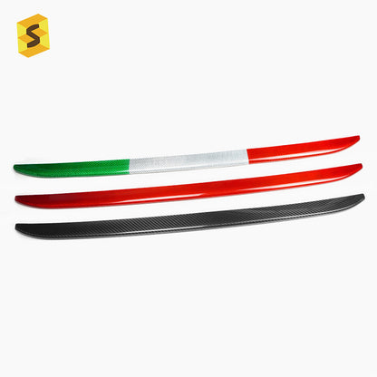 Real Carbon Fiber Rear Bumper Lip Trim for Fiat