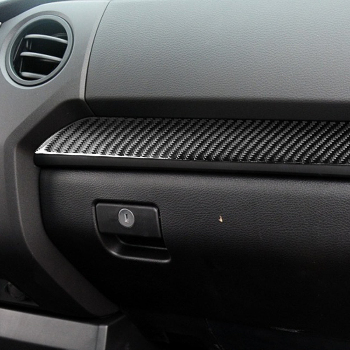 Prepreg Dry Carbon 3*3 3K Twill Carbon Fiber Interior Center Console Trim for Facelifted Toyota Tundra XK50 (2014-2021)
