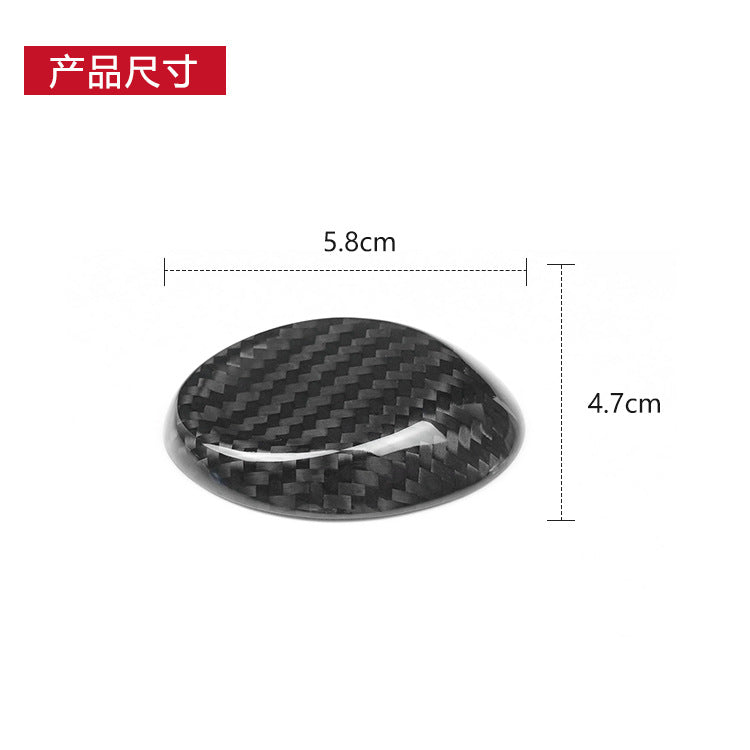 Real Carbon Fiber Gear Shift Knob Top Cover for Chevrolet Camaro