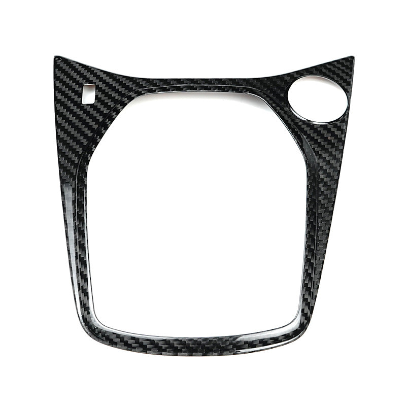 Real Carbon Fiber Gear Shift Panel Cover for Ford Fiesta