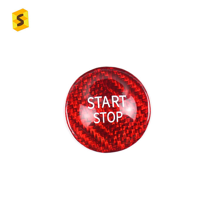 Carbon Fiber Push-Start Button Trim for Renault Koleos / Clio / Espace