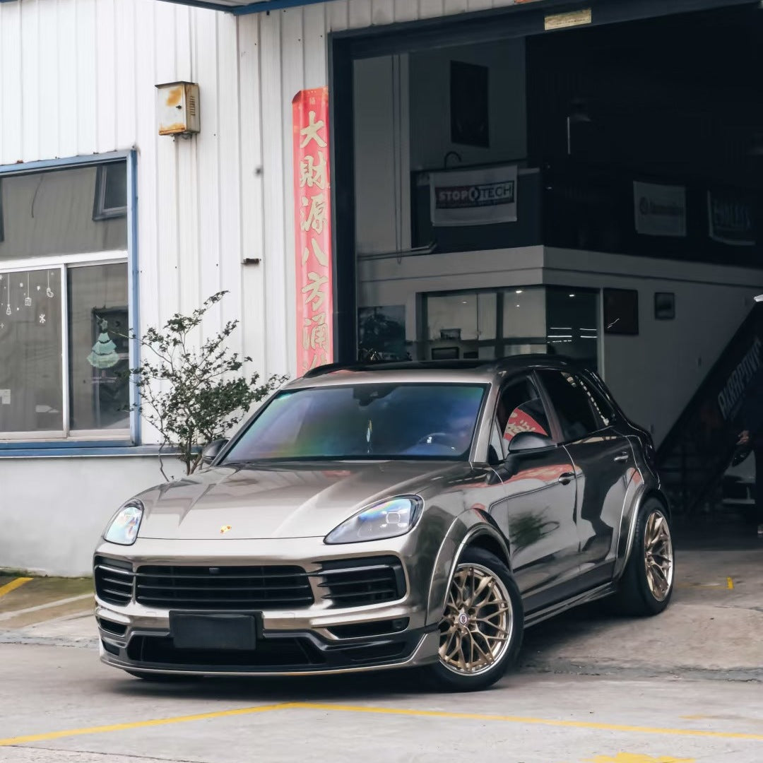适用保时捷卡宴9Y0改装WD宽体窄体包围轮眉前后Porsche Cayenne