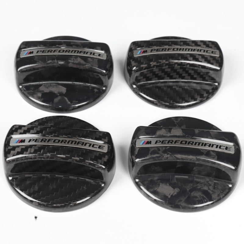 3×3 3K Twill Dry Carbon Fiber Fuel Tank Cap Cover Trim for BMW F & G Chassis Series | Stick-On Decorative Cover