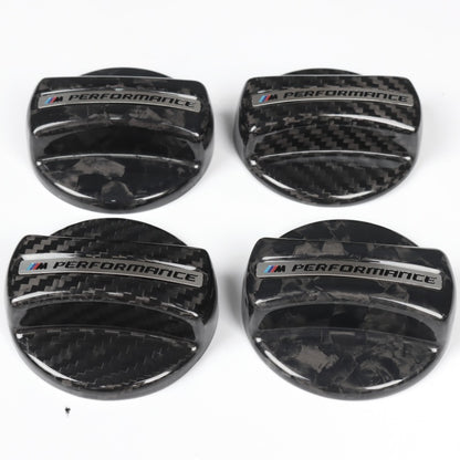 3×3 3K Twill Dry Carbon Fiber Fuel Tank Cap Cover Trim for BMW F & G Chassis Series | Stick-On Decorative Cover
