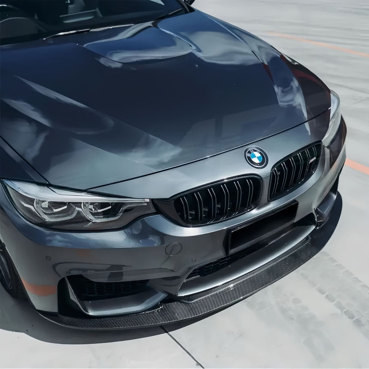 GT4 Style Dry Carbon Front Lip for BMW M3 F80 M4 F82 (alternate view 3)