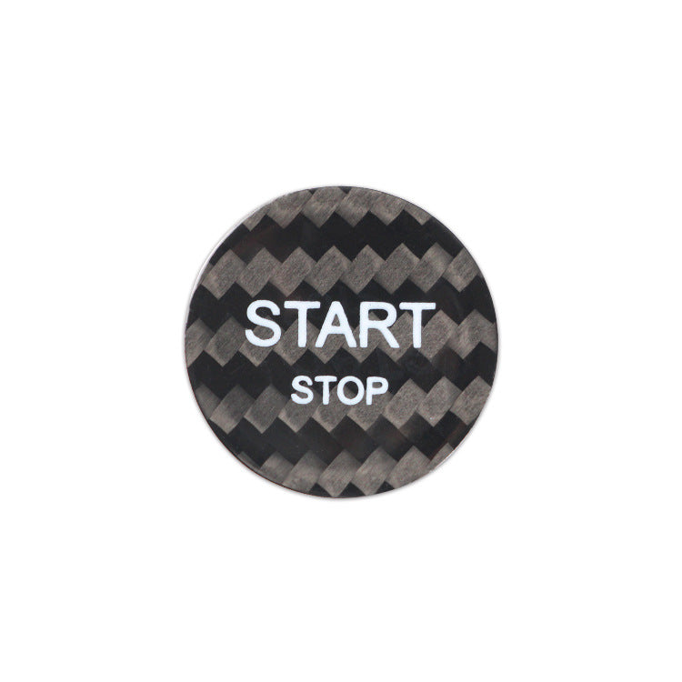 Carbon Fiber Ignition Push-Start Button Trim for Peugeot / Citroen / DS / 508
