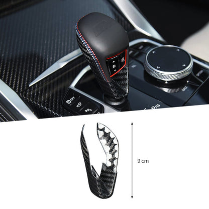 Real Carbon Fiber Gear Shift Knob Cover for BMW M2 G87, M3 G80, M4 G82, X5M