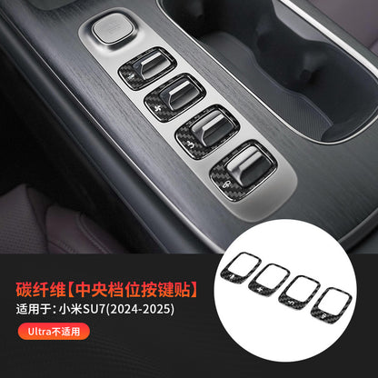 Real Carbon Fiber Center Console Trim for Xiaomi SU7
