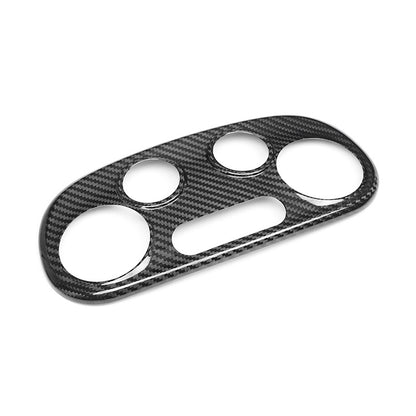 Real Carbon Fiber AC Knob Panel Trim for Fiat 500 Abarth