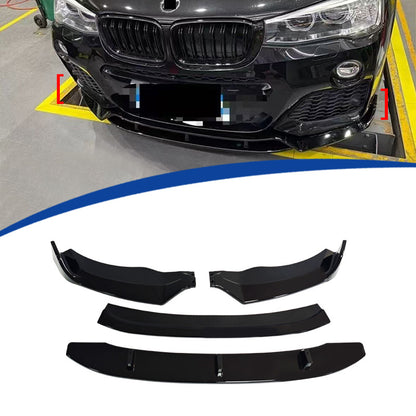 4-Section Front Lip Spoiler for BMW X3 F25 (2014 - 2016)