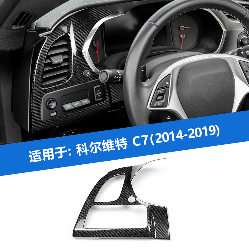 Real Carbon Fiber Air Vent Frame Trim for Corvette C7 (2014 - 2019)